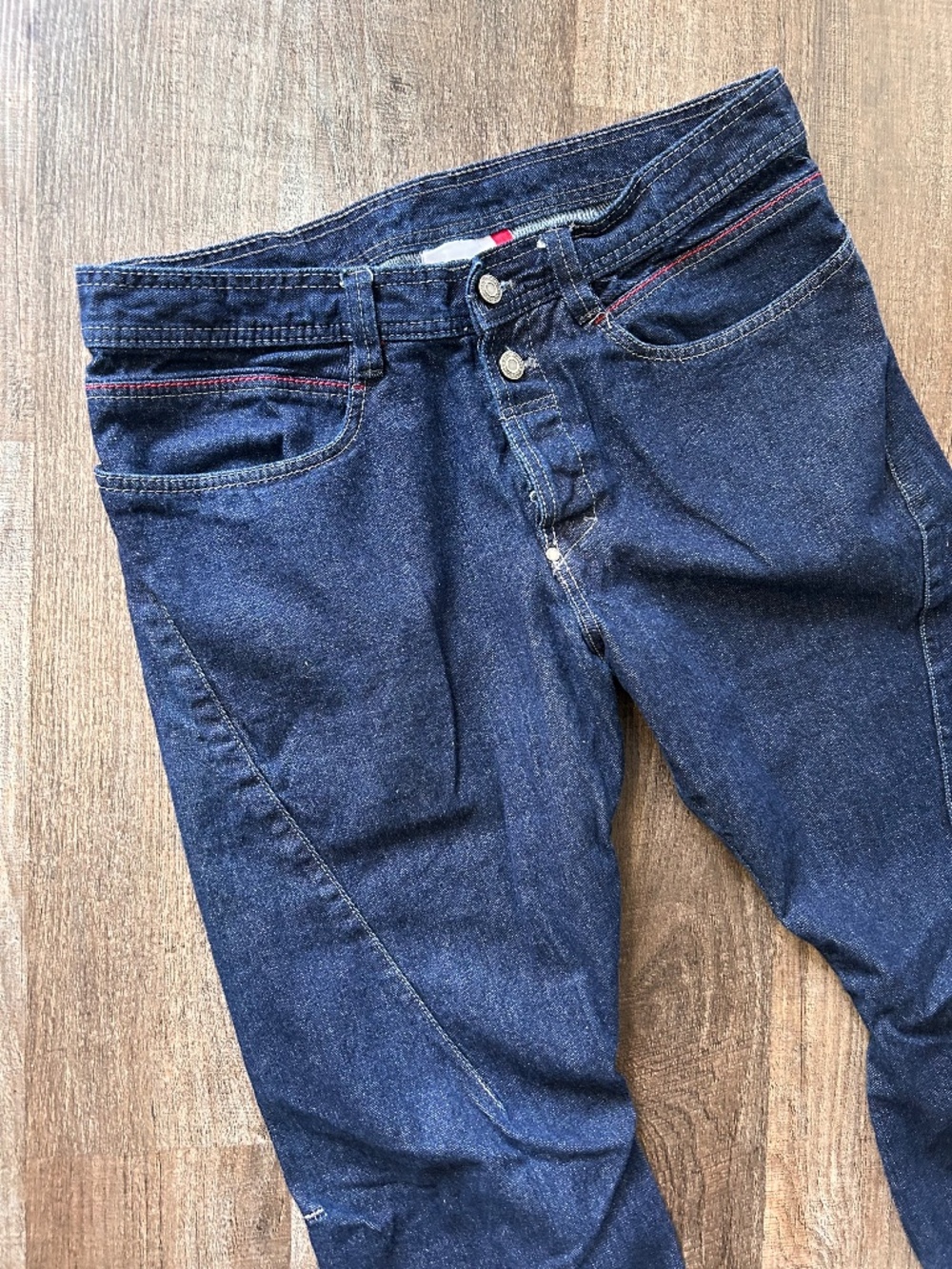 Nasty Pig One Piece original excellent dark denim slim twisted leg jeans 34 33
